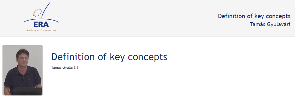 Tamás Gyulavári: Definition of key concepts Tamás Gyulavári: Definition of key concepts